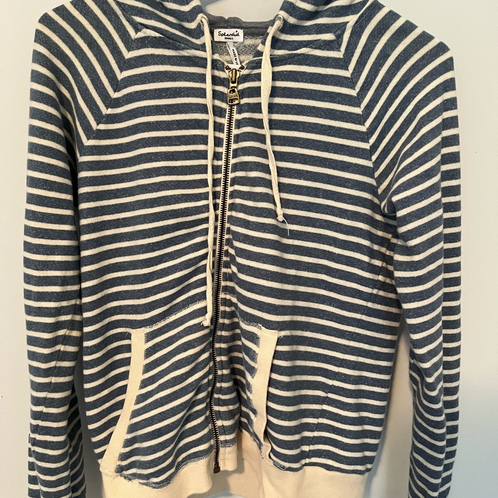 Splendid small zip-up hoodie.